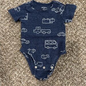 Carter's Dark Blue Infant Bodysuit with Fun Print